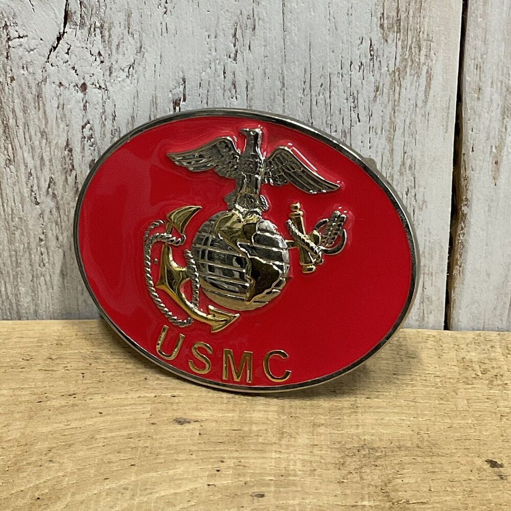 Siskyou USMC Belt Buckle Mens Marine Corp Patriotic‎ Military